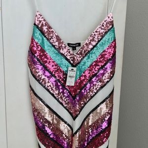 Express Sequin Tank Top